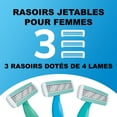 thumbnail image 4 of BIC Soleil Comfort Rasoirs Jetables Femmes, Lames Flexibles pour un Rasage Plus Précis et Moins d’Irritations*, Rasoir avec 4 Lames, Lot de 3, 4 of 9