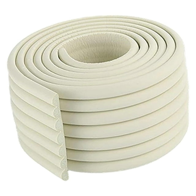 DOLITY Stair Edge Protector Climbing Cushion Mat Edge Trim for Step for Indoor Home White