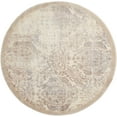 thumbnail image 2 of Nourison Graphic Illusions Damask Ivory 5'3" x ROUND Area Rug, (5 Round), 2 of 5