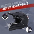 thumbnail image 4 of Casco de moto de cross OUMURS 188 negro mate con gafas, guantes y máscara, 4 of 9
