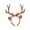 Brown, variant on chaungfeng Christmas Deer Antlers Headband With Bow, Cute Reindeer Antlers Hair Accessories for Women Men, Christmas Cosplay Costume Party