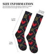 thumbnail image 2 of Compression Socks For Women And Men - Artistic Chicken Red Compression Socks Circulation For Workout, 2 of 2