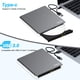 thumbnail image 3 of Unidad de DVD externa, grabadora de DVD, lector de disco externo USB-C para Mac con 2 ranuras USB y TF/SD, reproductor de DVD externo para Apple Laptop MacBook Windows 11 10 PC Linux OS, 3 of 5