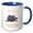 Blue/White, variant on 3drose, Maryland Territory Reptile the Freshwater Turtle, 11oz Magic Transforming Mug