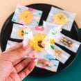 thumbnail image 1 of Lubelski Flower Series Cookie Biscuit 100Pcs/200Pcs Set Packaging Bags Semi-Transparent with Floral Print Design Packing Bags Home Supply, 1 of 8