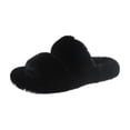 thumbnail image 3 of Women's Plush Slippers Soft Shoes Non Slip House Shoes Warm, Fashion with Two Band Open Toe Slides, Fuzzy for Girls Lady Women Indoor Outdoor 42, 3 of 8