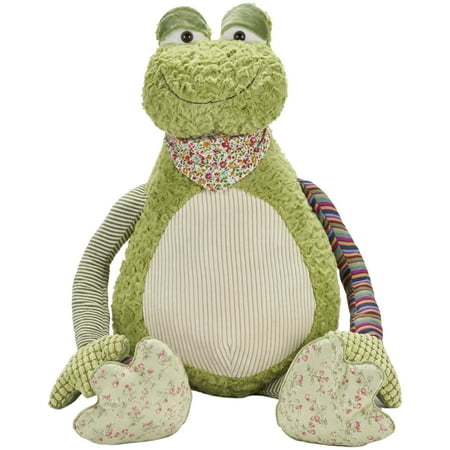 UPC: 0798019000141 | Nourison Plush Lines Plush Frog Green 22 X26 Plush Animal