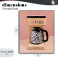 thumbnail image 4 of Stupell Industries Contemporary Disco Coffee Maker over Orange Gray Framed Giclee Art, 11 x 14, by LISH Creative, 4 of 8