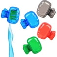 thumbnail image 5 of 4 Pack Travel Toothbrush Head Covers Toothbrush Protector Cap Brush Pod Case Protective Portable Plastic Clip for Household Travel, Camping, Bathroom, School, Business, 5 of 8