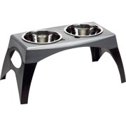 Bergan Pet Products Elevated Feeder Stormcloud