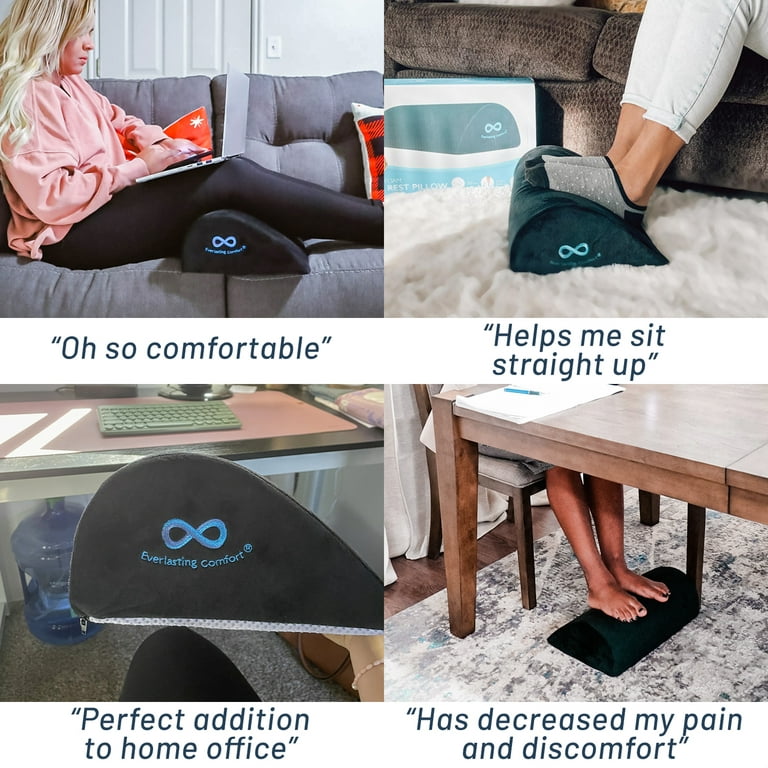 Everlasting Comfort Foot Rest for Under Desk - Kick up Your feet