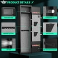 thumbnail image 6 of Kavey [2024 NEW] 1-2 Gun Safe, Digital Keypad Large Long Gun Safe for Shotguns, Quick Access Gun Cabinets with LED Light, Gun Safe with Adjustable Gun Rack and Removable Shelf, 6 of 7