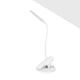 thumbnail image 3 of Mini lámpara de mesa LED, lámpara de lectura que cuida la vista, lámpara de escritorio portátil con abrazadera enchufable para dormitorio, oficina (blanca), 3 of 6
