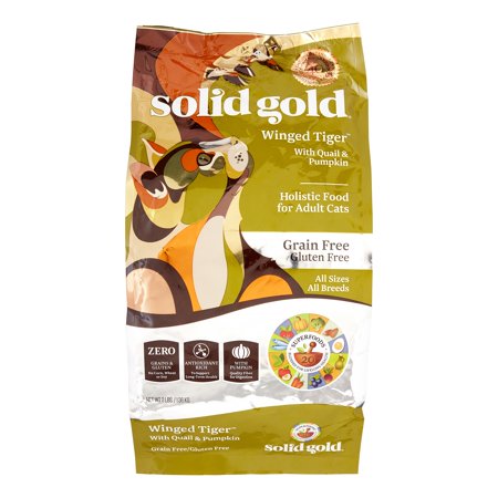 UPC: 0093766211032 | Solid Gold Grain-Free Quail & Pumpkin Winged Tiger Dry Cat Food  3 Lb