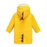 Toddler Baby Boy Girl Raincoat for Kids Dinosaur Rain Coat Cartoon Waterproof Hooded Cover Rainwear New