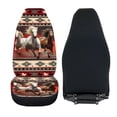 thumbnail image 6 of XYZCANDO Auto Seat Covers Horse Print 2 pcs Car Seat Covers Protective SUV Truck Sedan Waterproof Thick Front Seat Cover, 6 of 10