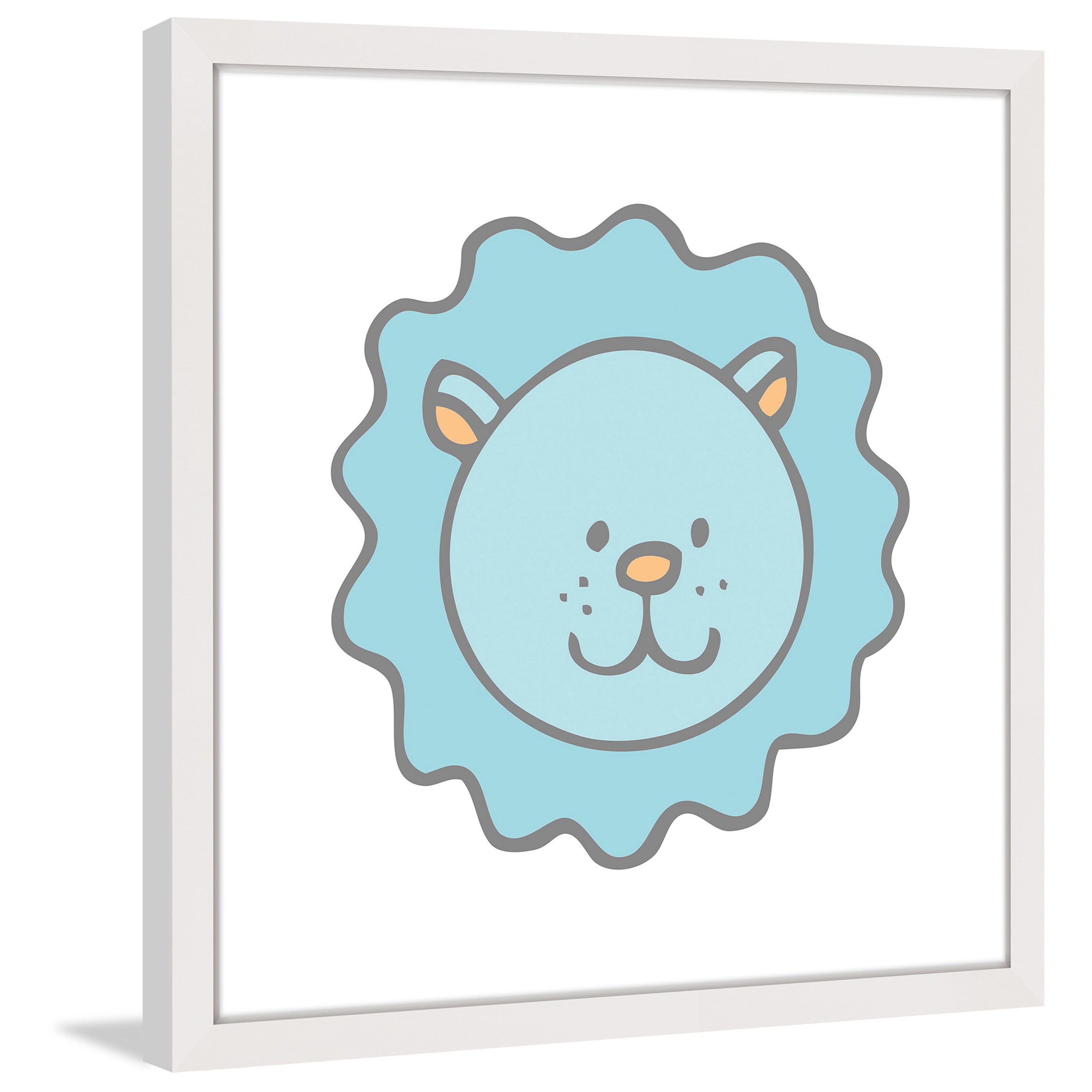 Marmont Hill "Baby Lion" by Shayna Pitch Framed Painting Print