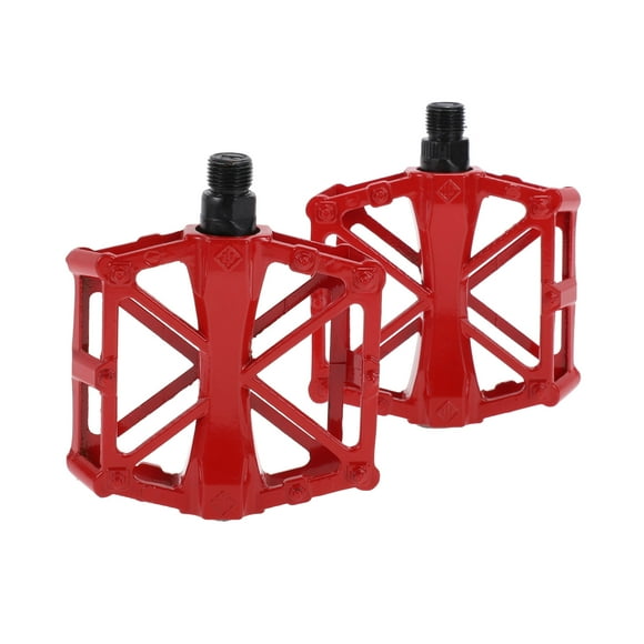 Pedal de bicicleta de aleación de aluminio único, pedal plano universal sin tiras reflectantes, adecuado para 14mm, pedal antideslizante para BMX MTB
