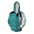 thumbnail image 3 of Sudadera con capucha y cremallera con estampado 3D de flores y ojos para hombre, sudaderas con gráficos de Jesús, sudaderas informales holgadas de manga larga para otoño, sudaderas con capucha para la, 3 of 5