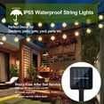 thumbnail image 4 of Waterproof solar lights with LED strings - 8 modes for balcony, garden, 4 of 5