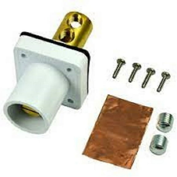 Marinco-CL20MRB-B-CL Srs Pnl Mnt 400A/600V Num.2-2/0AWG MaleWhite(B)-(Pk of 1)