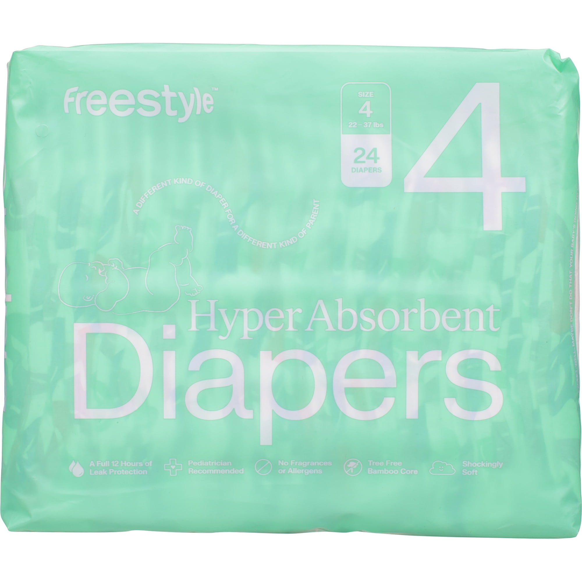 Freestyle - Diapers Baby Size 4 - Case Of 6-24 Ct