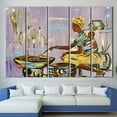 thumbnail image 5 of Authentic Nigerian Art Canvas, African Canvas, African Woman Artwork, African Mother Cooking, Black Woman Poster, Ethnic Printed, Canvas Wall Decor - 3P-Gallery Wrapped, 5 of 9