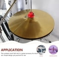 thumbnail image 3 of RENACLIPY Accessoire Tapis de Protection pour Cymbale en Feutre Rouge 1ensemble, 3 of 8