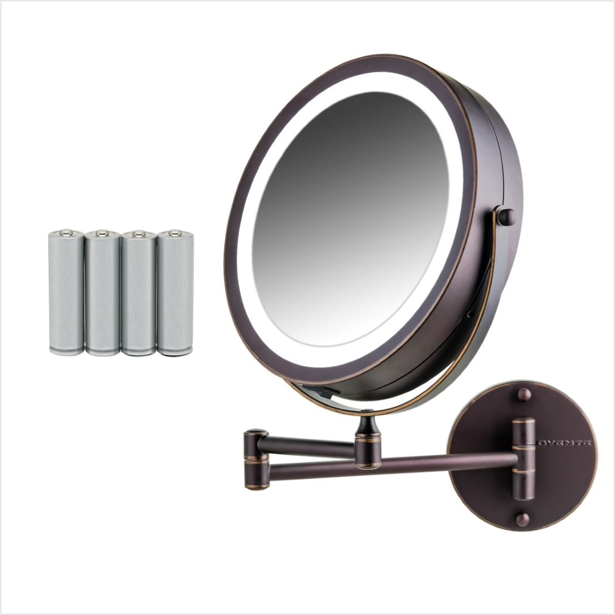 Hotel Quality 8” Wall Mount Magnifying Mirror 1-7X 