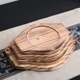 thumbnail image 6 of 4 Pcs Stone Pot Holder Wooden Tray Coasters Wear-resistant Tabletop Casserole Kitchen Supply Household Mat Accessory, 6 of 6