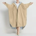 thumbnail image 2 of SHIXIAOO Poncho de Pluie pour Adultes Unisexe Long Imperméable Extérieur avec Capuche Matériau PU Léger à la Mode pour Cyclisme Randonnée Voyage Veste Décontractée pour Femmes Grande Taille Gilet Femme Veste à Capuche Automne, 2 of 5