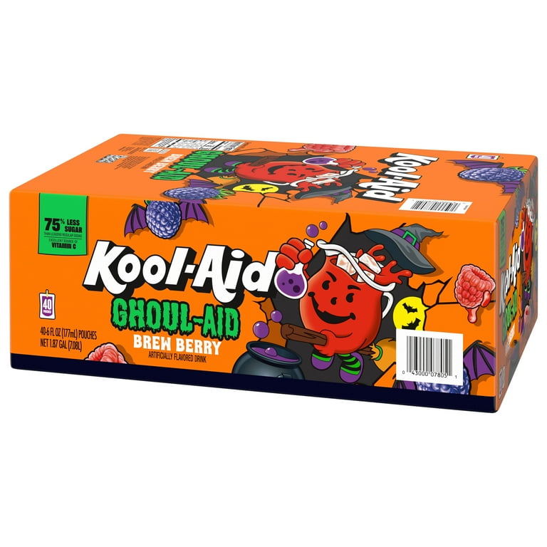 Kool-Aid Ghoul-Aid Jammers Scary Berry Artificially Flavored Soft