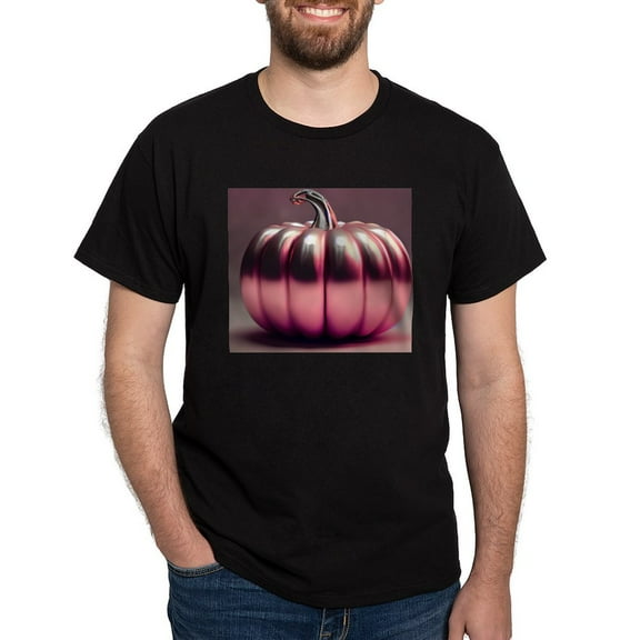 CafePress - Shiny Pink Pumpkin Men's Value T Shirt - Men's Classic Graphic Cotton T-Shirt
