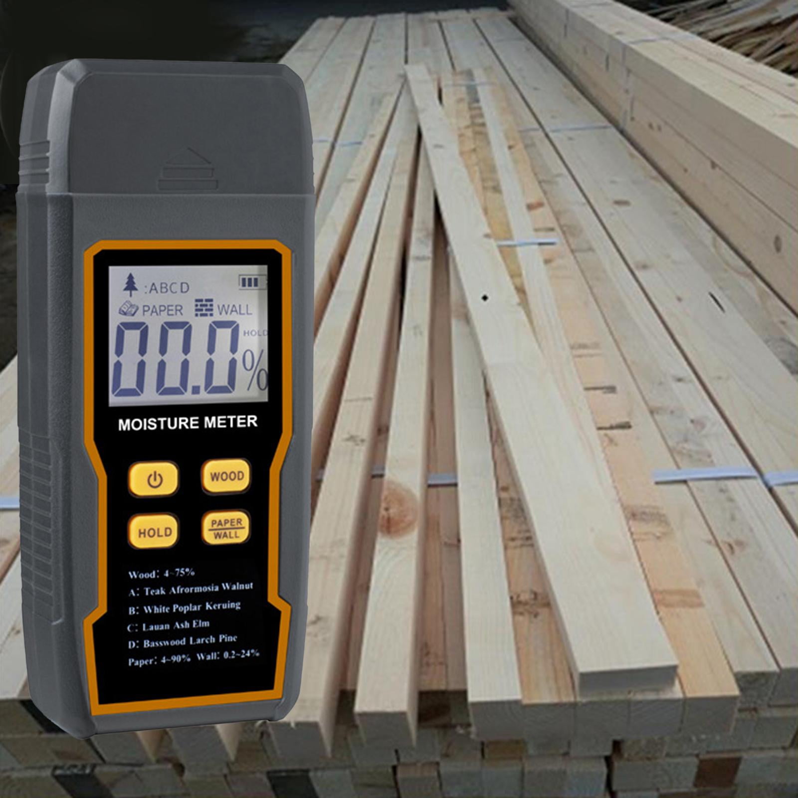 Fzaqwen Wood Humidity Tester Battery Powered Hygrometer for Building Material Wall Floor