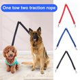 thumbnail image 2 of Metal Buckle Double Dog Leash Wear-Resistant Nylon Pet Dual Traction Rope - Walk Two Dogs Comfortably and Securely, 2 of 8