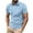 Light Blue, variant on ZCFZJW Men's Casual Polo Shirts Classic Button Basic Short Sleeve Henley Shirt Regular Fit Solid Color Cotton Tees Golf Stylish Workout Tees Tops Red XXL