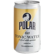 Polar Beverages, Diet Tonic Water, 7.5 fl oz Aluminum Cans, 6 Count