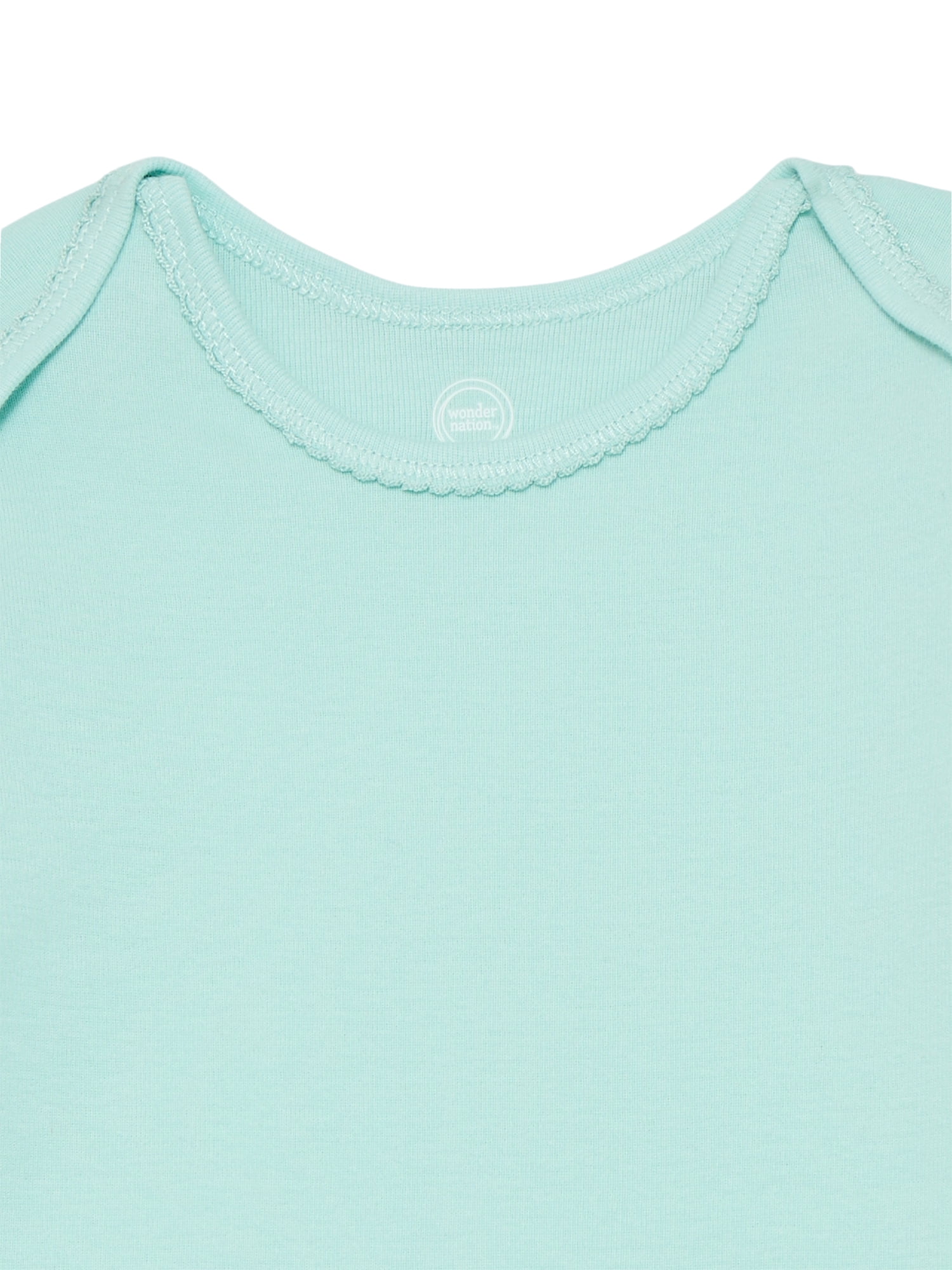 Wonder Nation Baby Girls Bodysuit with Long Sleeves, Sizes 0-24 Months