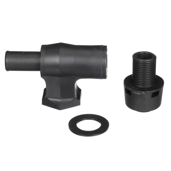 Attwood Évent de Réservoir de Carburant pour Bateau Marin 1670-3 pour Utilisation avec Tuyau de Diamètre Intérieur de 5/8 Pouce; Évent de P-Trap; Épaisseur Maximale de Coque de 9/16 Pouce; Noir; Plastique; Montage en Surface; avec Tête de Ventilation Noire