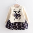 thumbnail image 2 of Robe de Fête pour Bébé Fille Tout-Petit Enfants Bébé Fille Rabbit Bunny Robe de Fête Princesse Florale Vêtements, 2 of 9