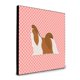 thumbnail image 1 of "Treasures Shih Tzu Checkerboard Pink Panel decoración de pared, multicolor" Caroline's Treasures BB3646UP88, 1 of 1