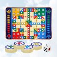 thumbnail image 1 of OULII 1 Set Airport Play Mat Chess Game Rug Assorted Color Train Hands and Brain Coordination Family, 1 of 8