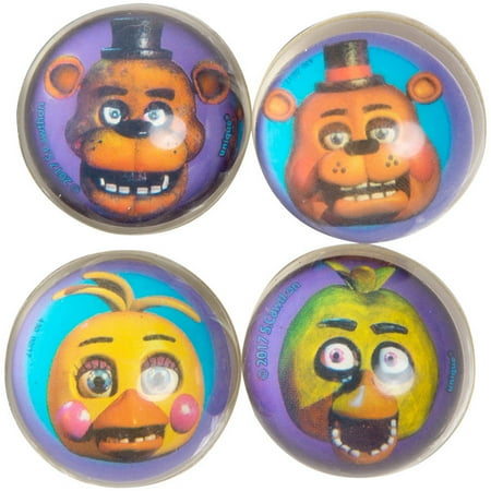 Bounce Balls Party Favors - Five Nights at Freddy's Bouncy Ball Party Favors, 4ct