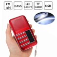 thumbnail image 2 of X  Mini  Radio with Speaker Rechargeable Portable Walkman Pocket MP3 Player with Stereo Earphone  USB Charging Cable  Arm Lanyard  Flashlight, 2 of 10