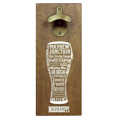 

Mississippi Craft Beer Typography Cap Catching Magnetic Bottle Opener