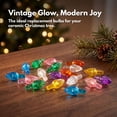 thumbnail image 4 of VAIFTILNO 100pc Replacement Light Bulbs for Ceramic Christmas Tree, Plastic Teardrop Lights Ornaments, DIY Tree Accessories for Christmas Decor, 4 of 8