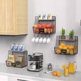 thumbnail image 3 of Fruit Basket for Kitchen with Wood Lid,x-Cosrack Counter&Wall Mounted Onion and Potato Storage with Nameplate, Stackable Storage Basket, 3 Pack, 3 of 8