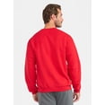 thumbnail image 3 of Athletic Works Men's and Big & Tall Men's Fleece Crewneck Sweatshirt, Sizes XS-5XLT, 3 of 5
