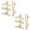 RoseGold, variant on US 5-10 Pack Metal Jumbo Hair Claw Clip Large Strong Hold for Thick Hair Nonslip
