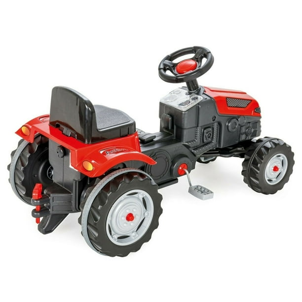 Pilsan 07 314 Tracteur d'extérieur pour enfant avec pédale, à partir de 3  ans, rouge 